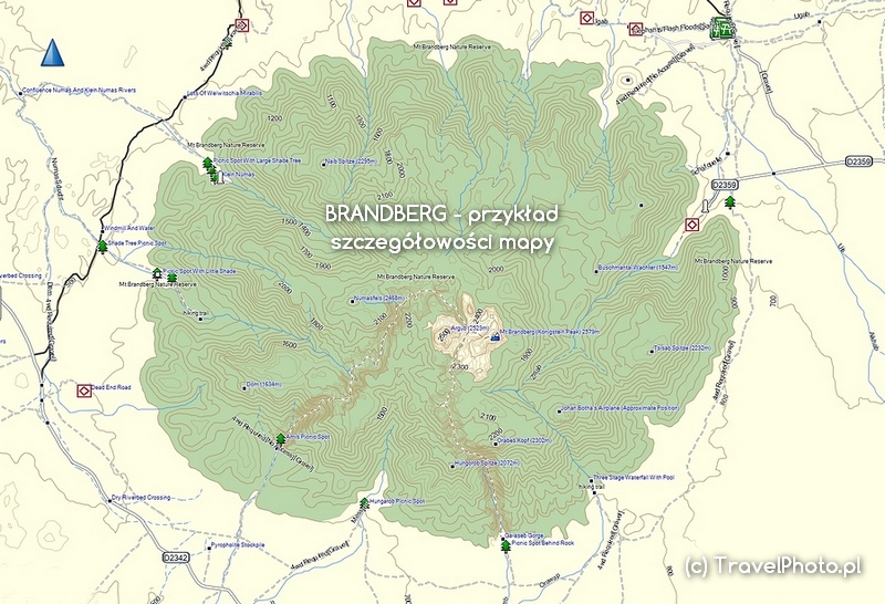 NAMIBIA – Tracks4Africa dla GPS Garmin