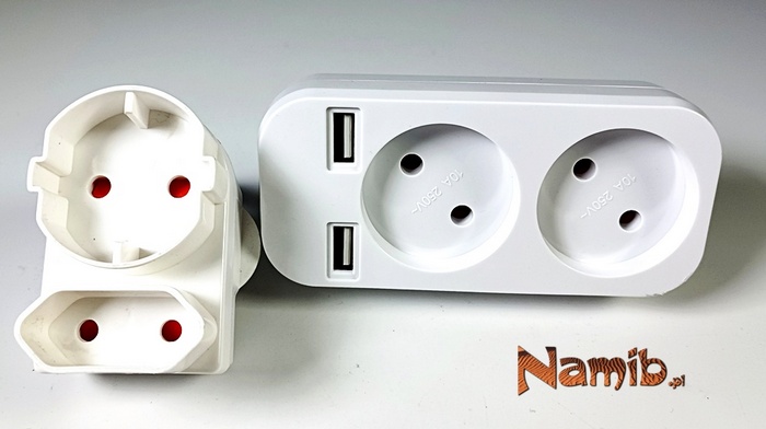 NAMIBIA zestaw adapter + rozdzielacz z USB