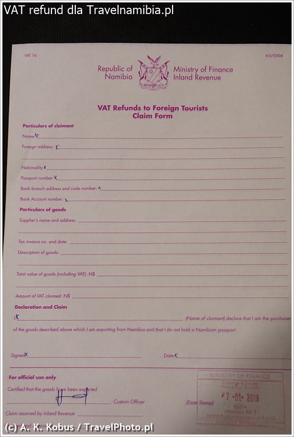 Tak wygląda formularz, który musisz wypełnić.